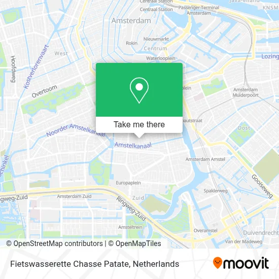 Fietswasserette Chasse Patate map