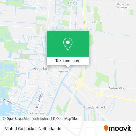 Vinted Go Locker map