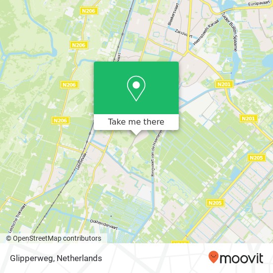 Glipperweg map