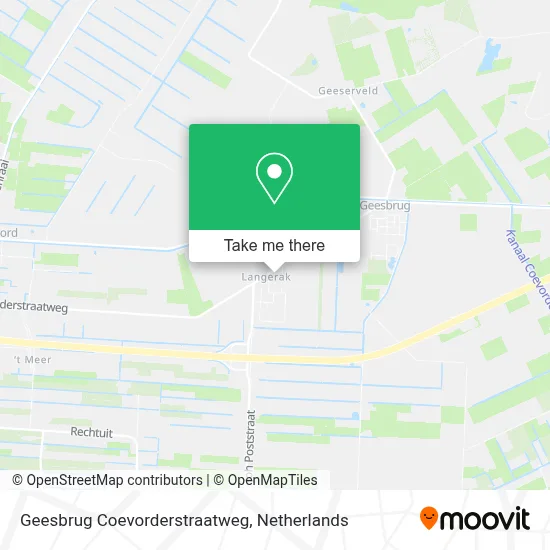 Geesbrug Coevorderstraatweg map