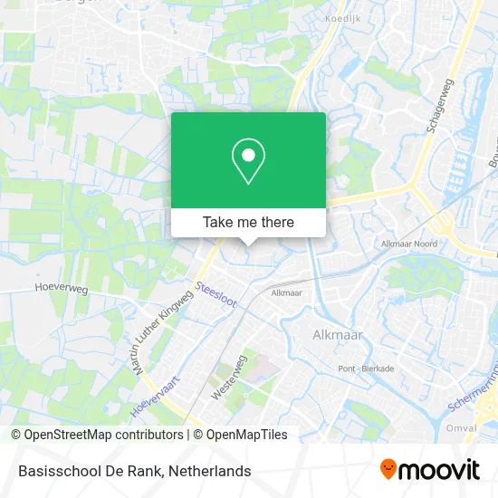 Basisschool De Rank map