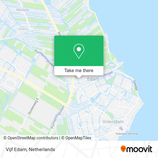 Vijf Edam map
