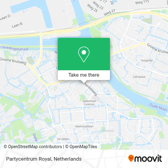 Partycentrum Royal map