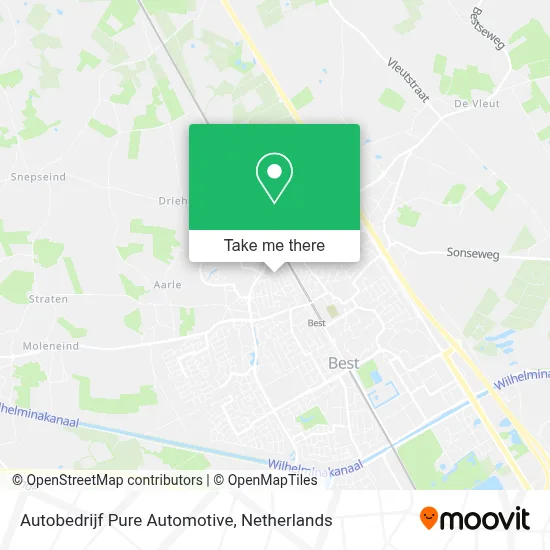 Autobedrijf Pure Automotive map