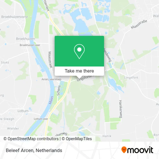 Beleef Arcen map