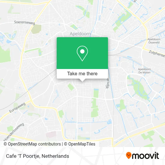 Cafe 'T Poortje map