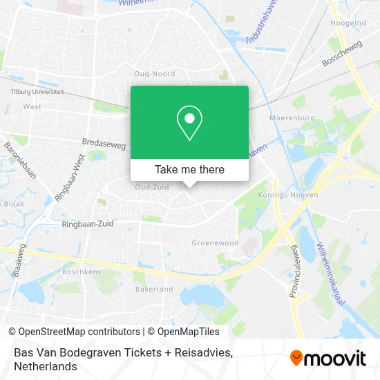 Bas Van Bodegraven Tickets + Reisadvies map