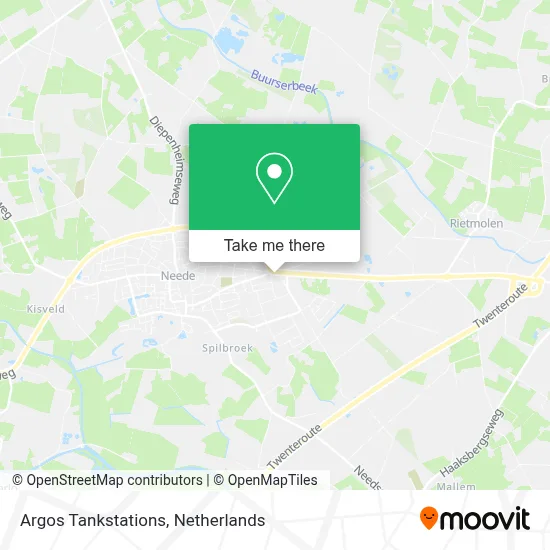 Argos Tankstations Karte