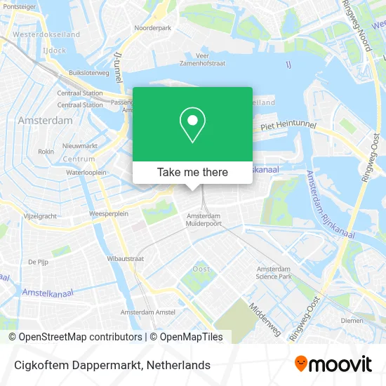 Cigkoftem Dappermarkt Karte