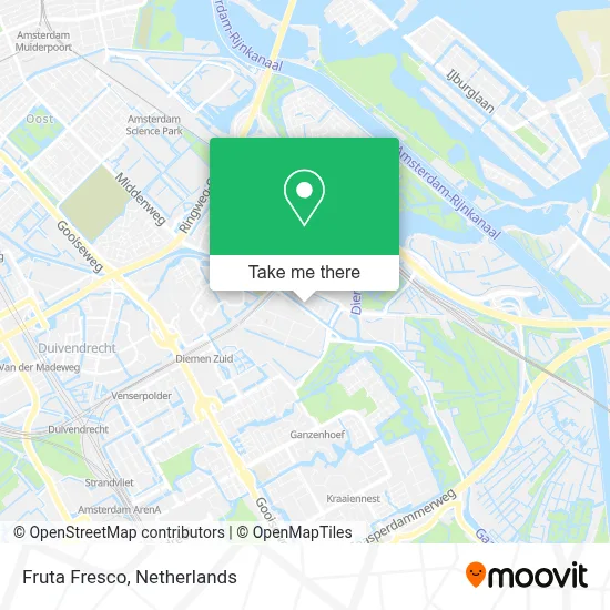 Fruta Fresco map
