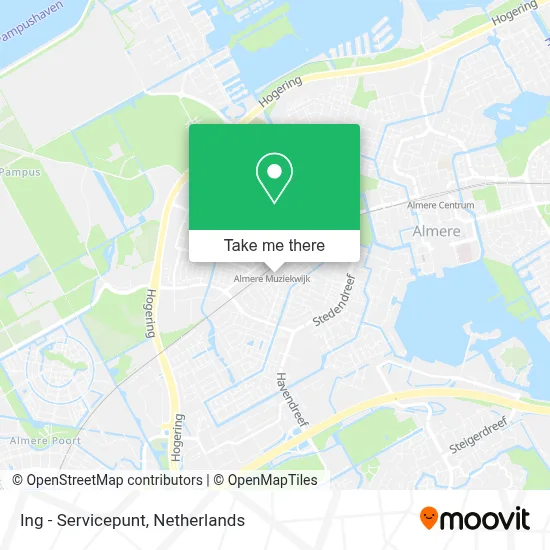 Ing - Servicepunt map