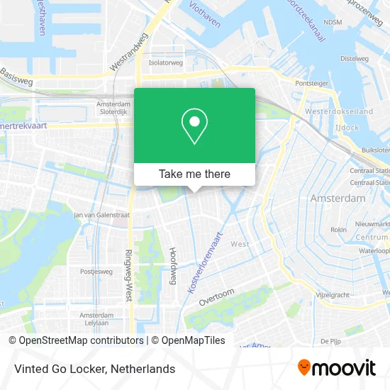 Vinted Go Locker map