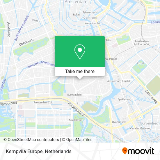 Kempvila Europe map