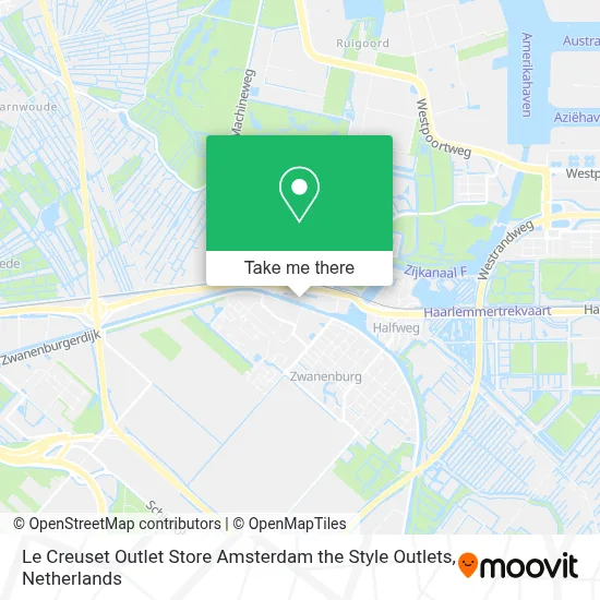 Le Creuset Outlet Store Amsterdam the Style Outlets map