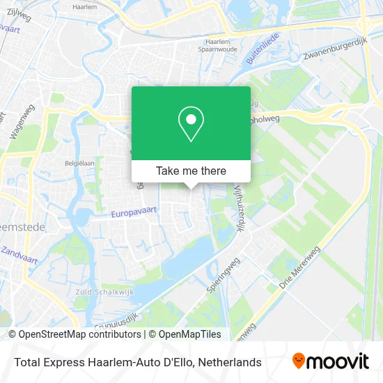 Total Express Haarlem-Auto D'Ello map