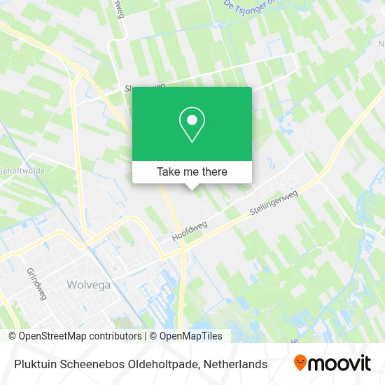 Pluktuin Scheenebos Oldeholtpade map