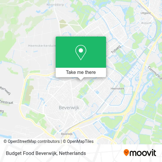 Budget Food Beverwijk map