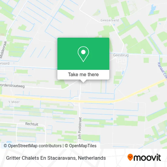 Gritter Chalets En Stacaravans map