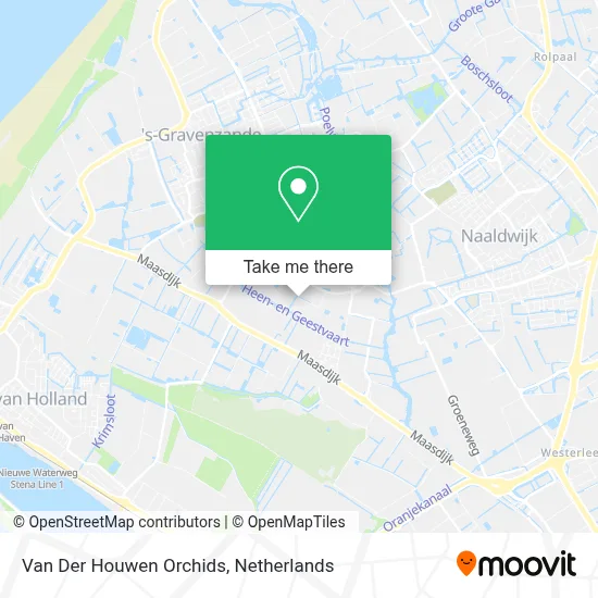 Van Der Houwen Orchids map