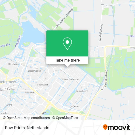 Paw Prints map