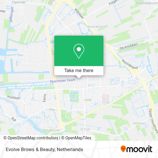 Evolve Brows & Beauty map