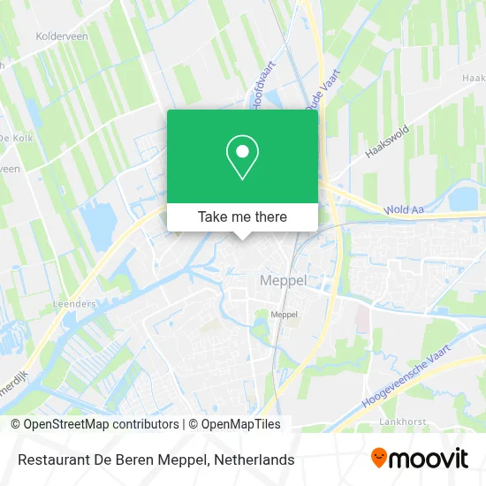 Restaurant De Beren Meppel map