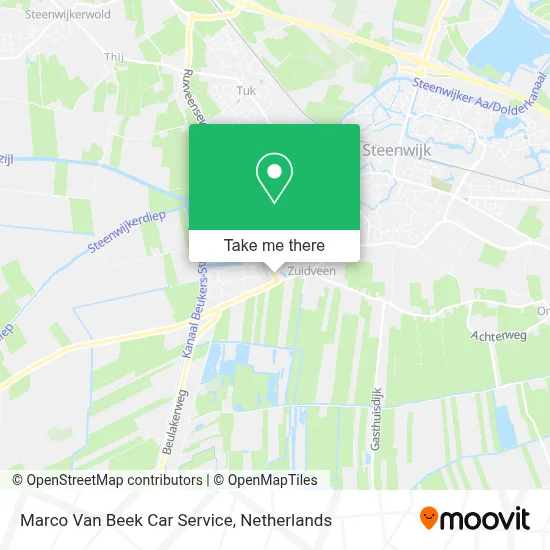 Marco Van Beek Car Service map