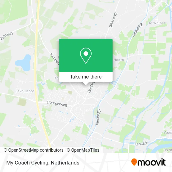 My Coach Cycling map