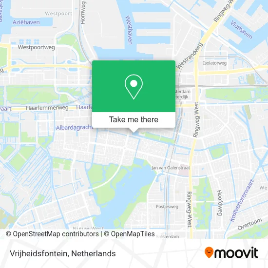 Vrijheidsfontein map