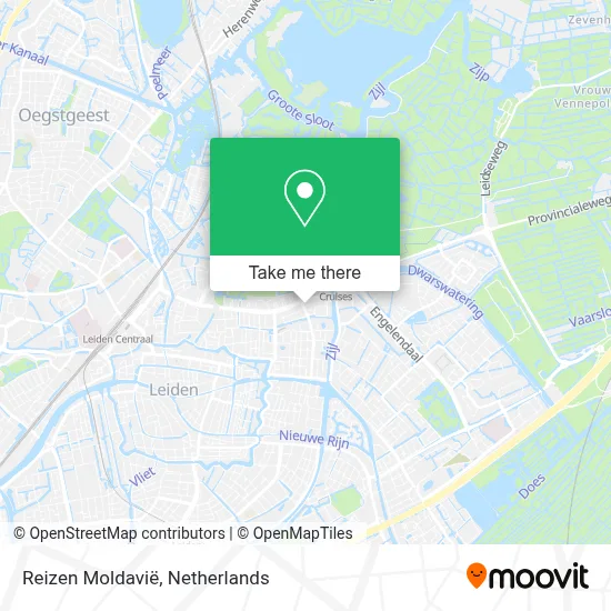Reizen Moldavië map