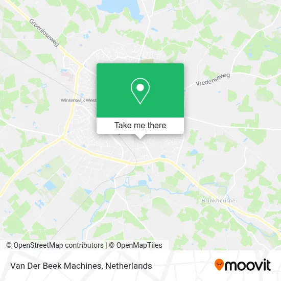 Van Der Beek Machines map