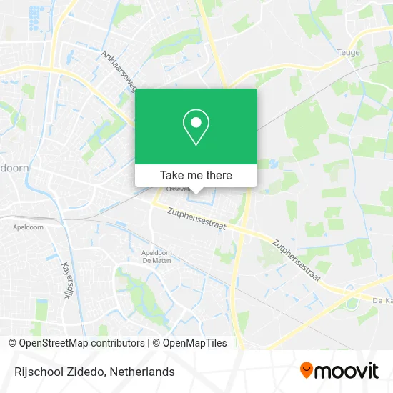Rijschool Zidedo map