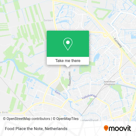 Food Place the Note map