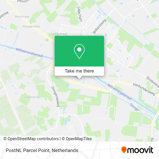 Postnl Pakketpunt map