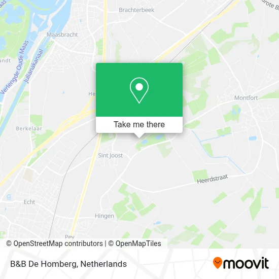B&B De Homberg Karte