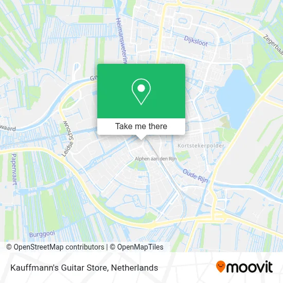 Kauffmann's Guitar Store map