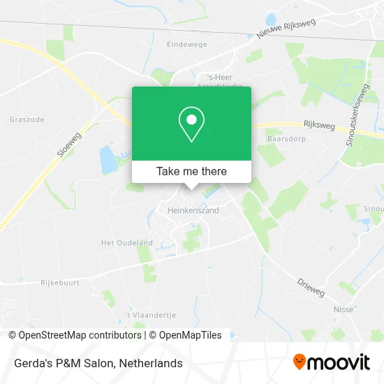 Gerda's P&M Salon map