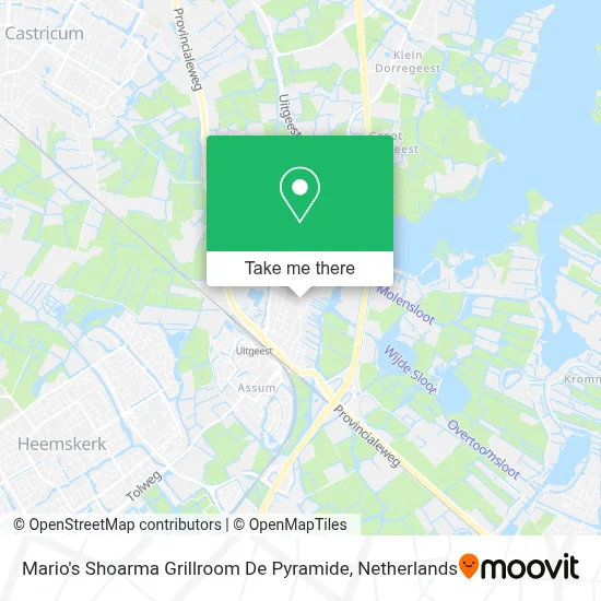 Mario's Shoarma Grillroom De Pyramide map