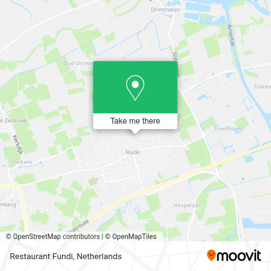 Restaurant Fundi map