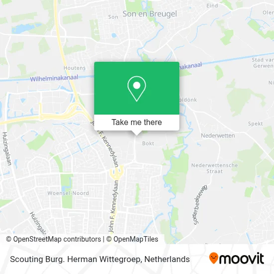 Scouting Burg. Herman Wittegroep map