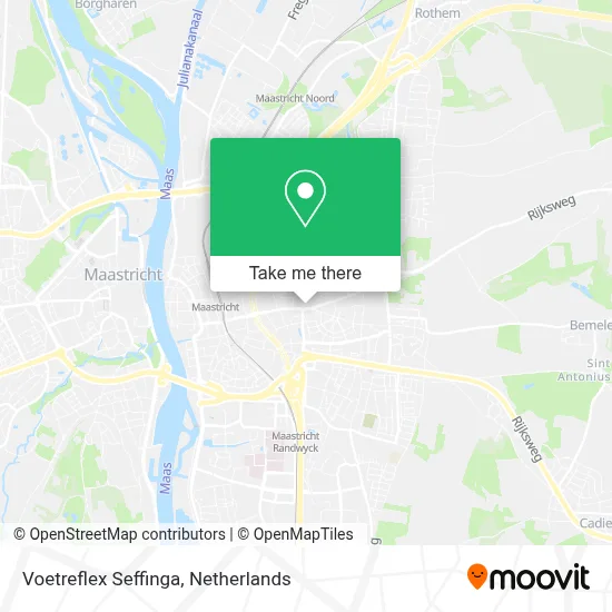Voetreflex Seffinga map