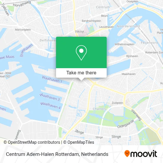 Centrum Adem-Halen Rotterdam map