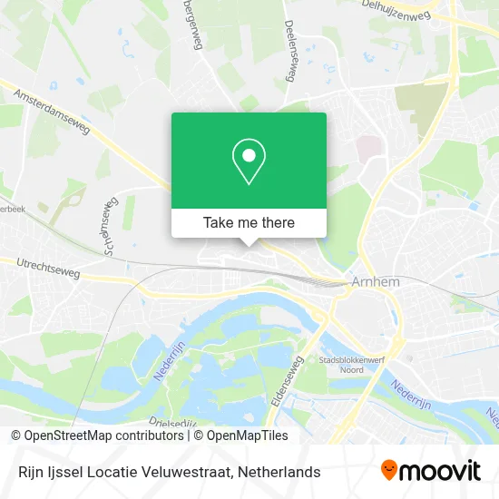 Rijn Ijssel Locatie Veluwestraat map