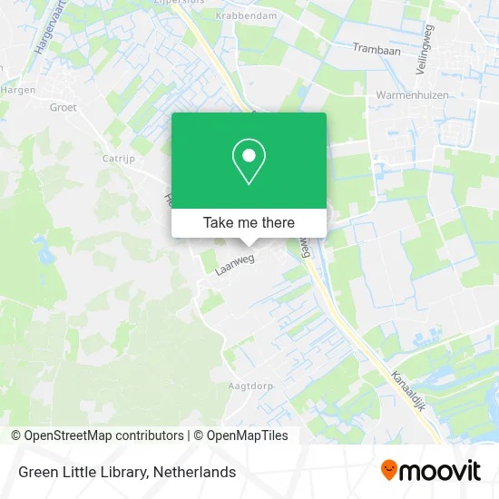 Green Little Library map