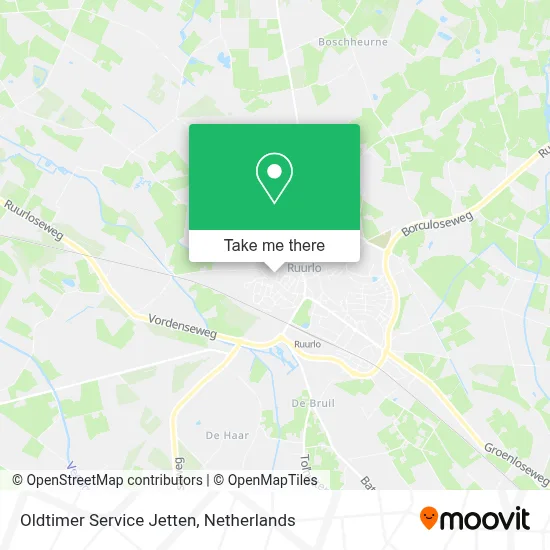 Oldtimer Service Jetten Karte
