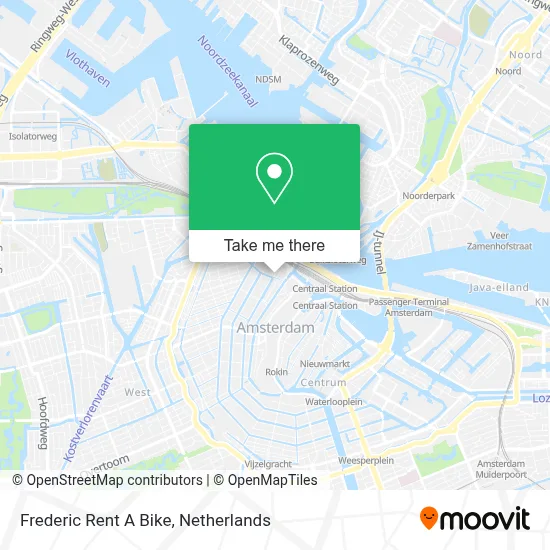 Frederic Rent A Bike map