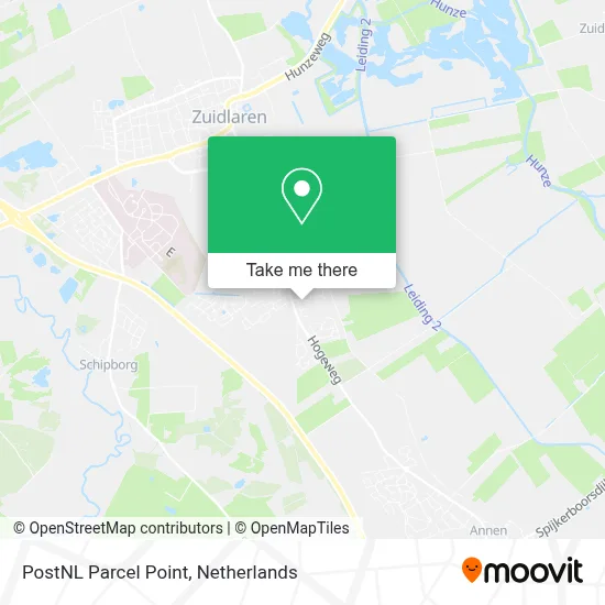 Postnl Pakketpunt map