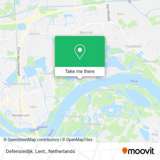 Defensiedijk. Lent. map