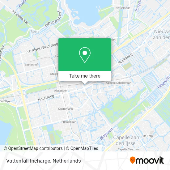 Vattenfall Incharge map