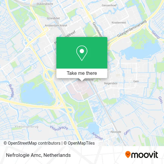 Nefrologie Amc map